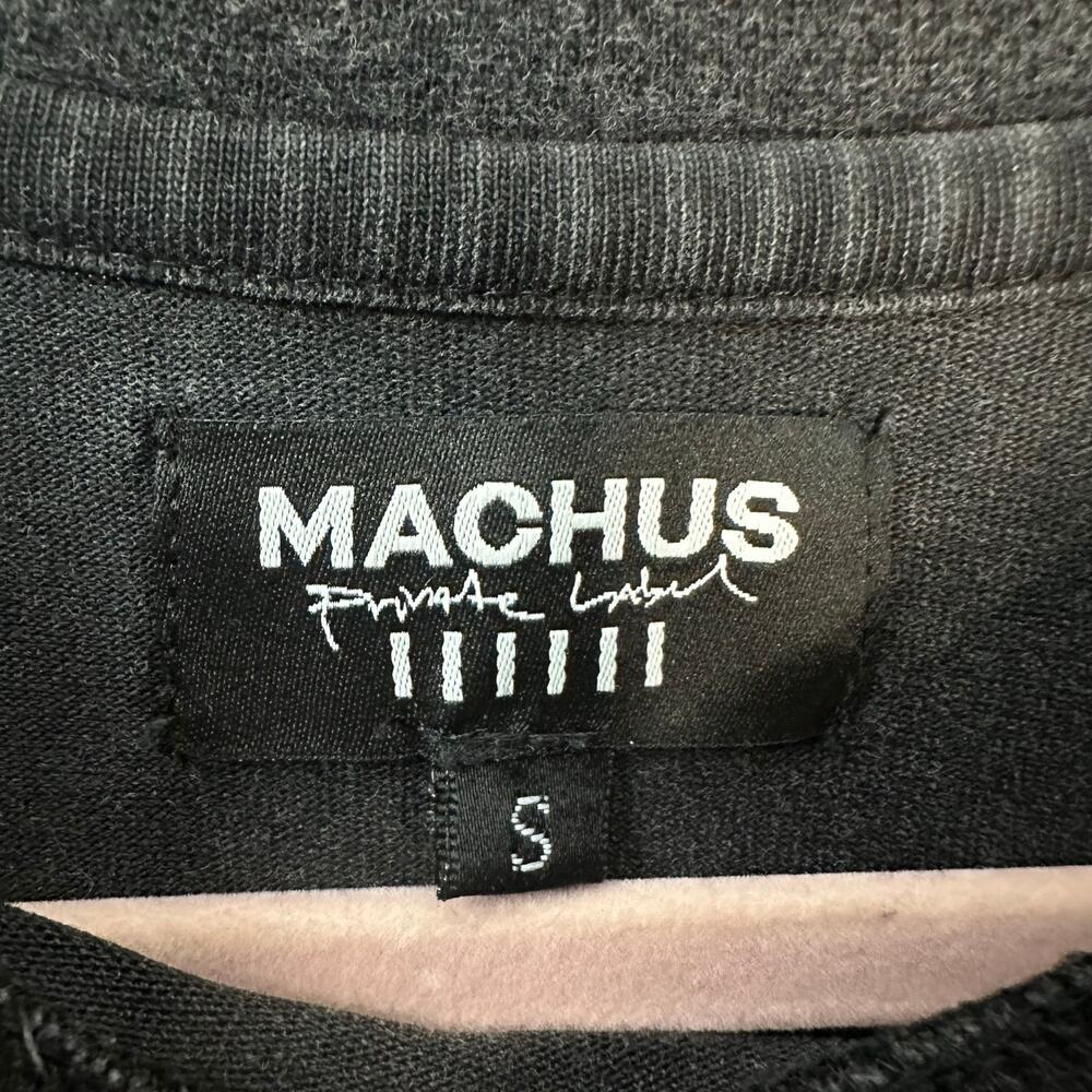 Machus‎ Private Label Men’s Oversized T Shirt Washed Black Size Small - Picture 4 of 5